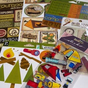 Camping and Outdoor Themed Stickers
